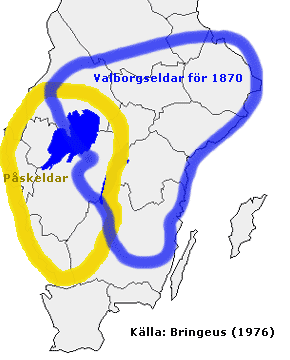 Eldar vid påsk och valborgmässa.